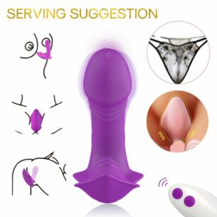 Vibrateur clitoris et point G avec télécommande Sifflet pour placer dans culotte violet - ARMONY