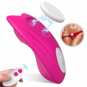 Vibrateur clitoris et point G pour placer dans culotte avec télécommande rose - ARMONY