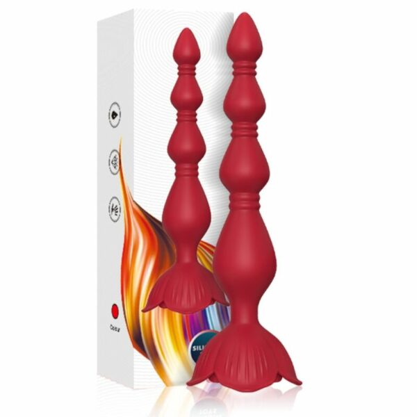 Plug anal vibrant Pagode rouge - ARMONY