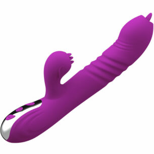 Vibromasseur Rabbit Fairy avec double langue effet chaleur fuchsia - ARMONY