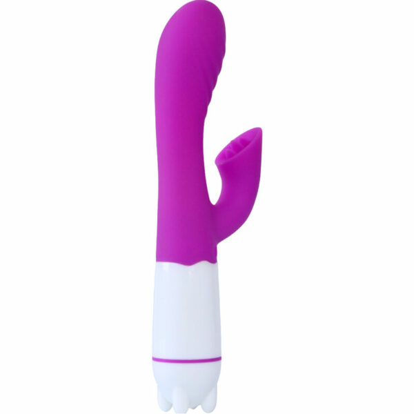 Vibromasseur Rabbit Happy avec langue rechargeable violet - ARMONY