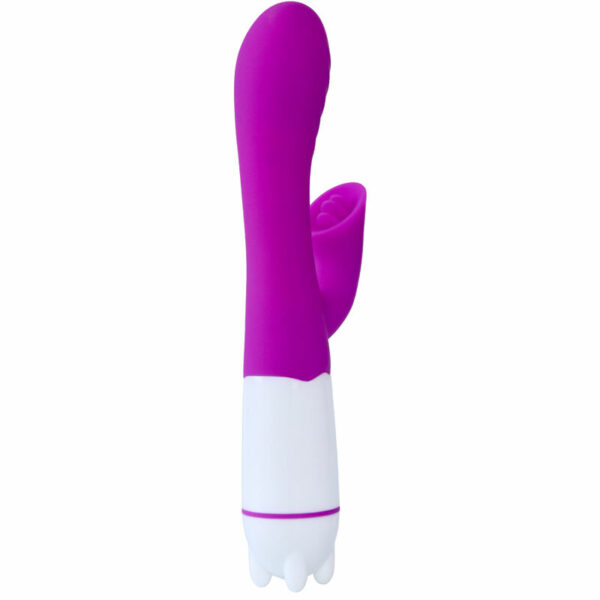 Vibromasseur Rabbit Happy avec langue rechargeable violet - ARMONY