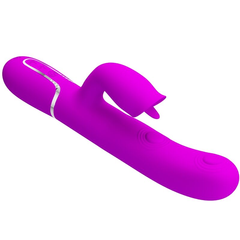 Vibromasseur Rabbit 7 modes de léchage fuchsia - PRETTY LOVE