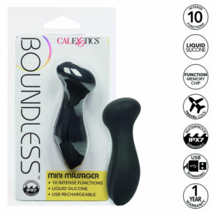 Vibromasseur mini rechargeable 10 fonctions noir - CALIFORNIA EXOTICS