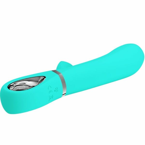 Sextoy clitoris et point G multifonction G-Spot Thomas vert aqua  - PRETTY LOVE