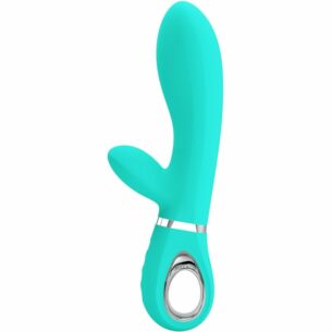 Sextoy clitoris et point G multifonction G-Spot Thomas vert aqua  - PRETTY LOVE