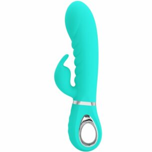 Sextoy Rabbit Prescott multifonction vert aqua  - PRETTY LOVE