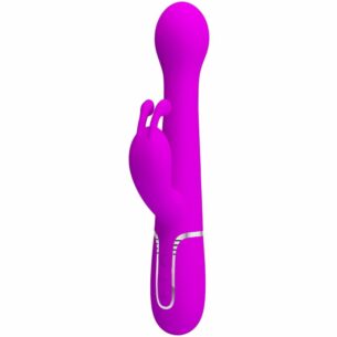 Sextoy Rabbit 3 en 1 multifonction violet - PRETTY LOVE