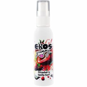 Huile en spray aromatisé saveur Fraise et vanille 50 ml - EROS