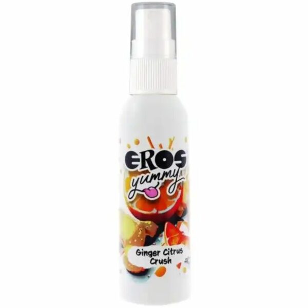 Huile en spray aromatisé saveur Gingembre et orange 50 ml - EROS