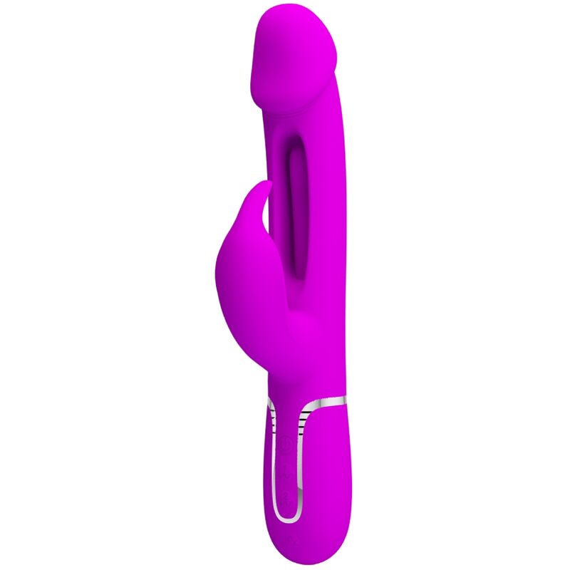 Sextoy Rabbit 3 en 1 multifonction violet - PRETTY LOVE