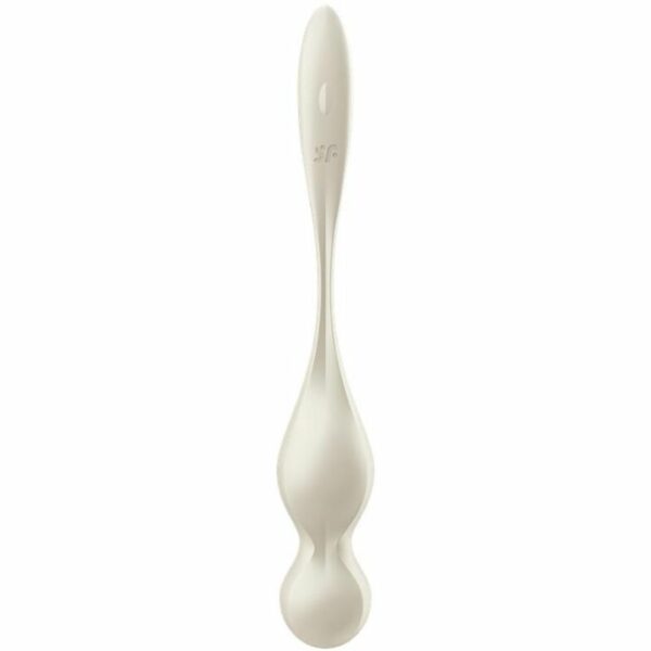 Boules de Kegel vibrante Love Birds blanche - SATISFYER