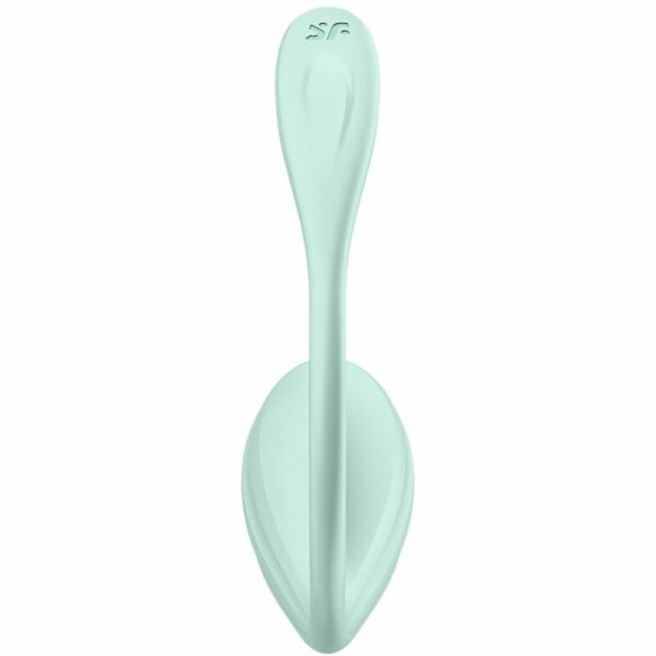 Stimulateur point G connecté Smooth Petal vert d'eau - SATISFYER