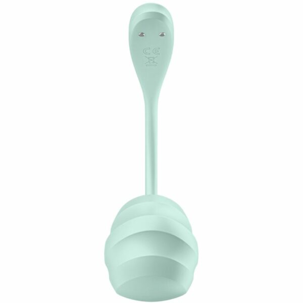 Stimulateur point G connecté Smooth Petal vert d'eau - SATISFYER