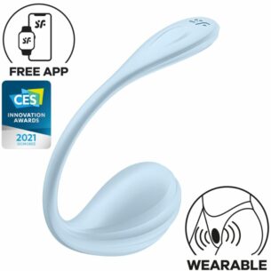 Stimulateur point G connecté Smooth Petal bleu ciel - SATISFYER