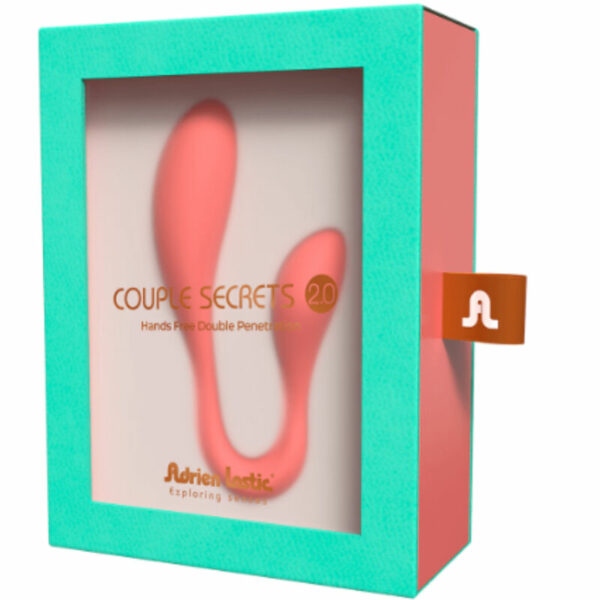 Vibromasseur double tête Couple Secrets II connecté rose - ADRIEN LASTIC