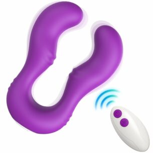 Vibromasseur Seraph double plaisir avec télécommande violet - ARMONY