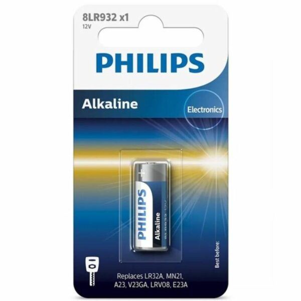 Piles alcaline LR23A MN21 8LR932 12V x1 - PHILIPS