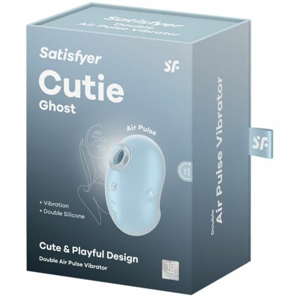 Vibrateur spécial clitoris Cutie Ghost bleu clair - SATISFYER