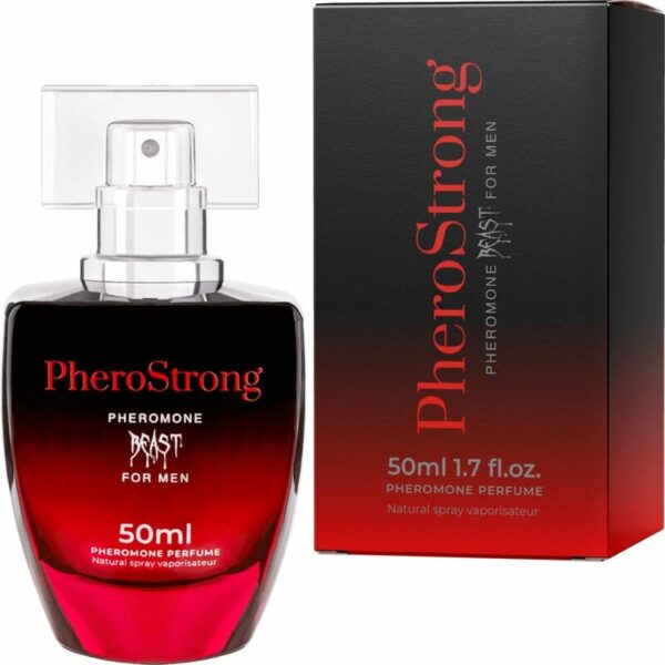 Parfum aux phéromones Beast pour homme boisé 50 ml - PHEROSTRONG