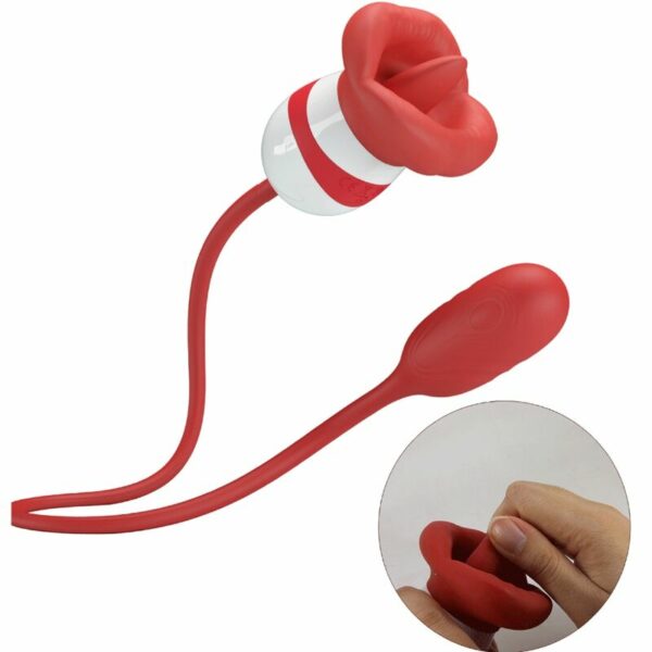 Stimulateur clitoris forme bouche rouge - BAILE