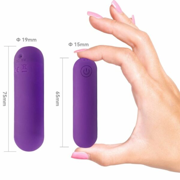 Balle vibrante Splash Haha en silicone 75 par 19 mm violette - ARMONY