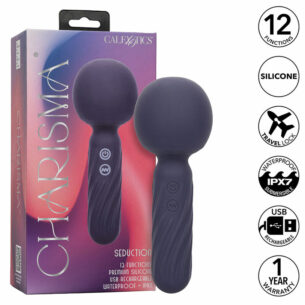 Mini vibromasseur Wand Charisma Séduction violet - CALIFORNIA EXOTICS