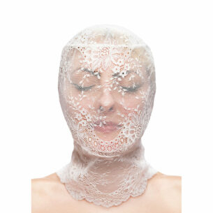 Capuche fashion en dentelle blanche - NS NOVELTIES