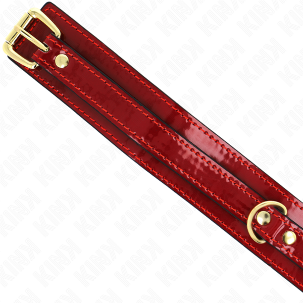 Collier rouge ajustable de 29 à 42 cm et largeur 4 cm - KINK