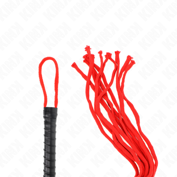 Fouet en corde rouge 56 cm - KINK