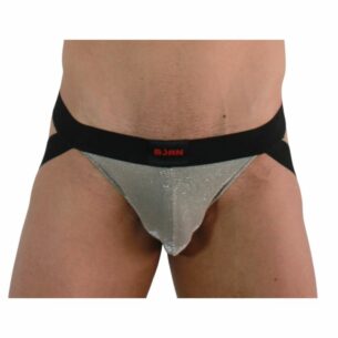 Jockstrap 001 brillant et noir taille de S à XL -BURN - 001