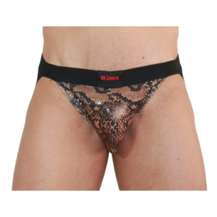 Jockstrap 002 serpent noir taille de S à XL -BURN