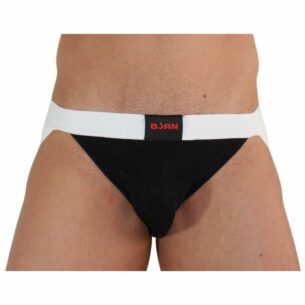 Jockstrap 004 noir et blanc taille de S à XL -BURN