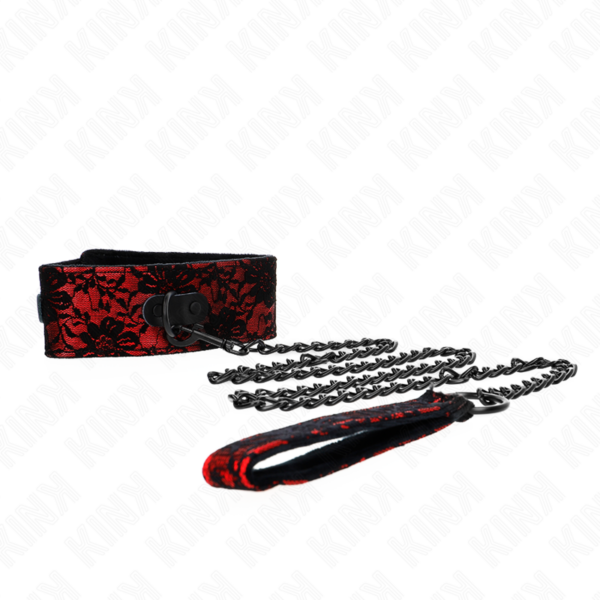 Collier dentelle avec laisse - KINK