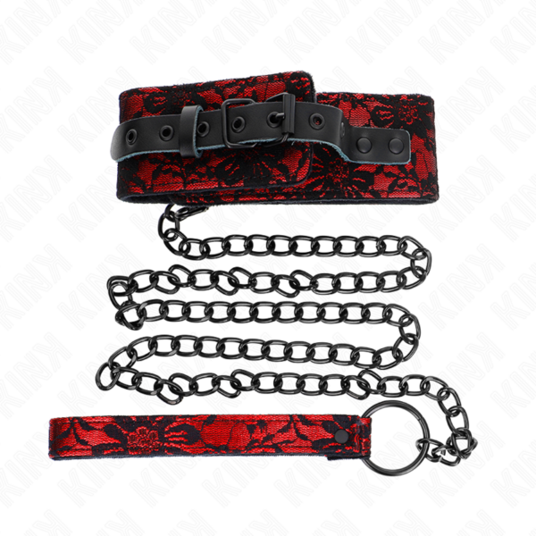 Collier dentelle avec laisse - KINK