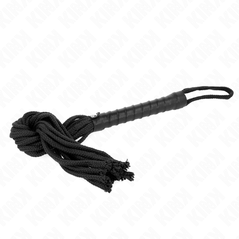 Fouet à corde noire 56 cm - KINK