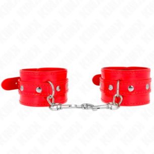 Menottes brillantes rouge ajustables - KINK