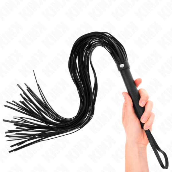 Fouet PVC souple noir 70 cm - KINK