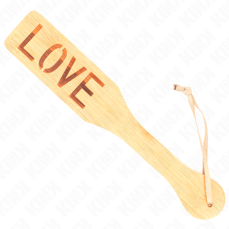 Pagaie design love en bambou 32 par 5 cm - KINK