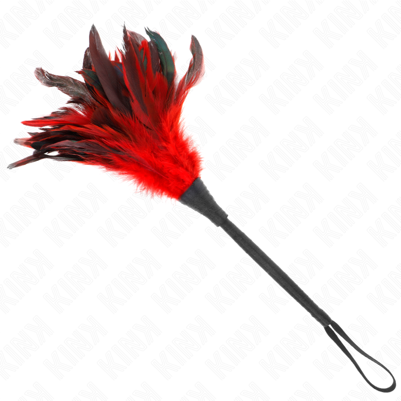 Plumeau en forme de corne rouge 36 cm - KINK