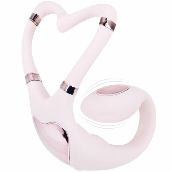 Vibromasseur pour couple Secrets II connecté rose - ADRIEN LASTIC