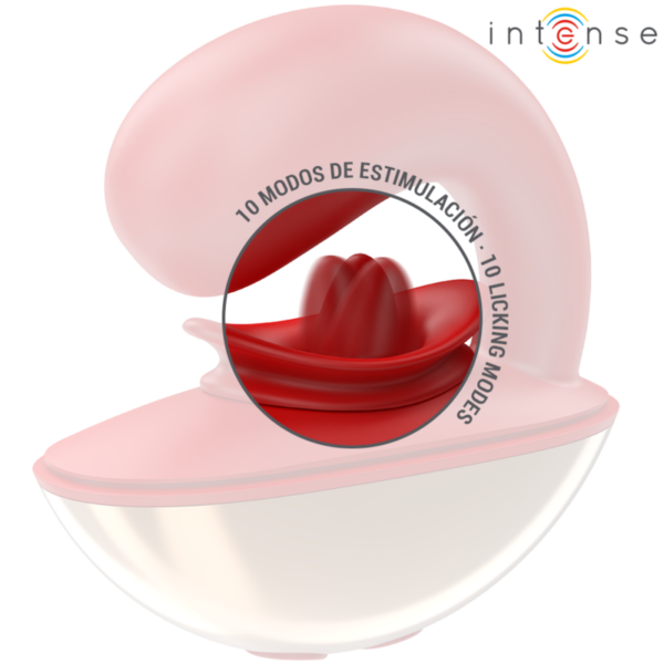 INTENSE - VIBRATEUR  STIMULATEUR MARIAH EN FORME DE U 10 VIBRATIONS ROUGE