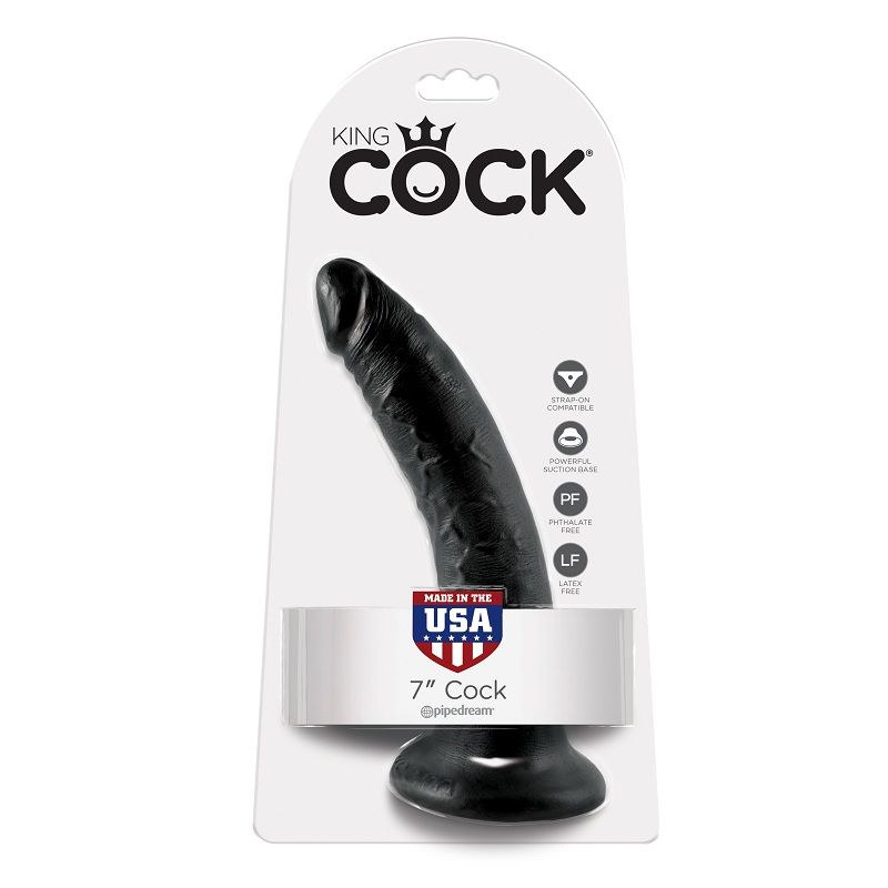 KING COCK 7″ BITE NOIR 17,8 CM