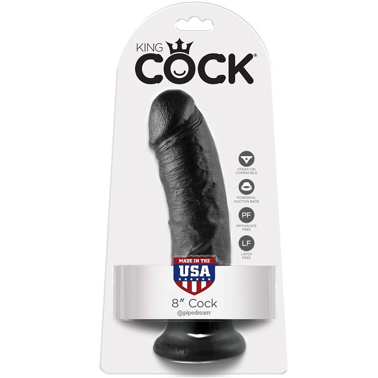 KING COCK 8″ BITE NOIR 20,3 CM