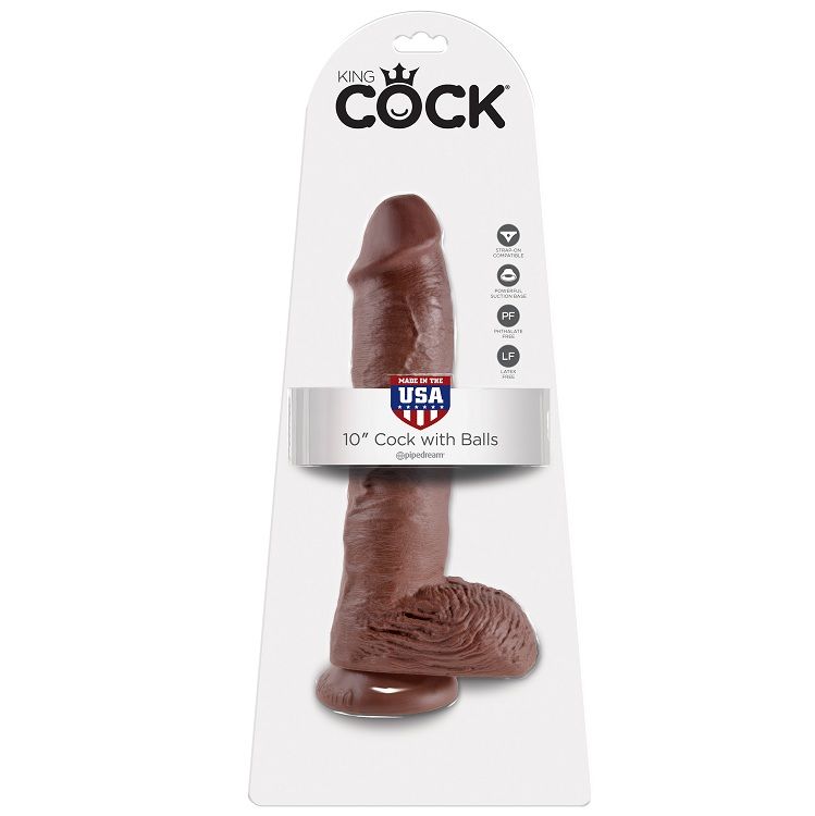 KING COCK 10″ COQ MARRON AVEC BOULES 25,4 CM