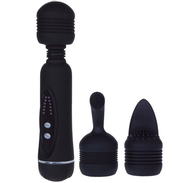 Vibromasseur Magical à 3 têtes interchangeables – PRETTY LOVE