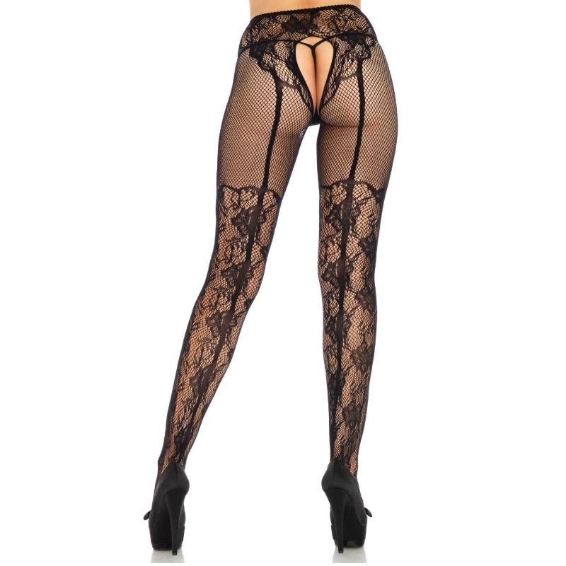 Collants noir ouvert taille unique –  LEG AVENUE