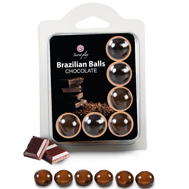 SECRETPLAY – SET 6 BOULES BRÉSILIENNES CHOCOLAT