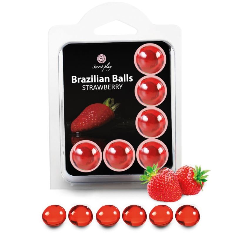 SECRETPLAY – SET 6 BALLES BRÉSILIENNES FRAISE