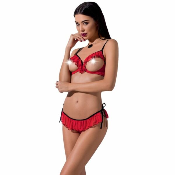 Ensemble String & soutien-gorge rouge Cherry de S à XL – PASSION